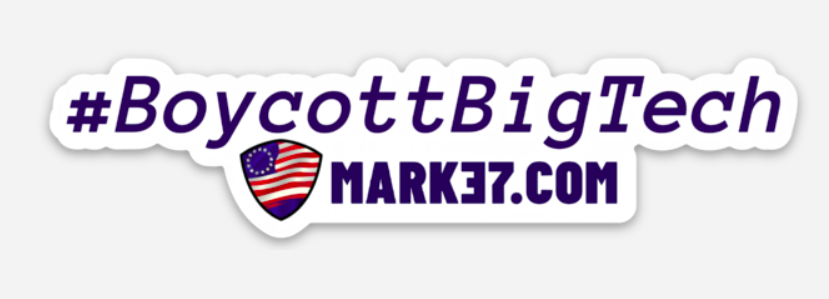 #BoycottBigTech Die Cut Sticker Large
