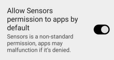 allow sensors